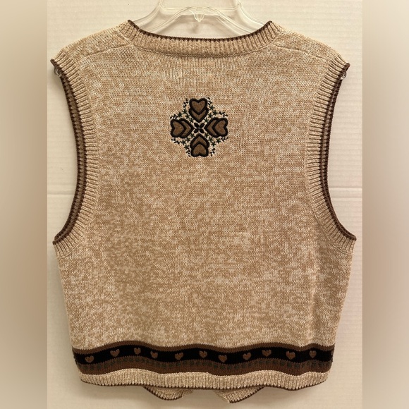 Christopher & Banks Embroidered Vintage Sweater Vest Size M - Picture 2 of 6